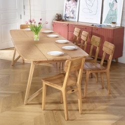 Table à manger à rallonge | Idéale pour recevoir